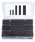 Dual Wall Adhesive Heat Shrink Tubing Kit, 280 Pieces, Five Sizes 3/8 In, 1/4 In, 3/16 In, 1/8 In, 3/32 In, Includes Storage Case