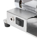 Aunmas 775 Electric Belt Sander With Powerful 9000Rpm Motor switch detail on metal base for home DIY projects.