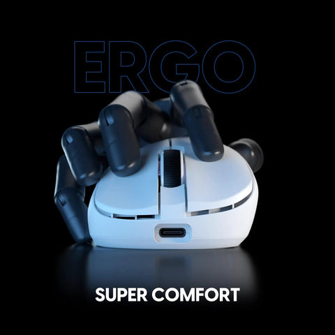 Featherweight Wireless Gaming Mouse Featuring A Snug Compact Profile And Buttery Smooth Tracking For Right Hand Palm Players Who Demand A Clutch Advantage During Weekend Sessions With Zero Latency And Pro Level Accuracy On Your Desktop, shown with ergonomic hand grip.