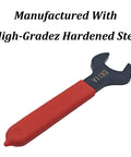 ER11A Collet Chuck Wrench 17Mm Professional Spanner with red non-slip handle and durable hardened steel construction