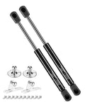 2 black 10 Inch Gas Struts 32 44 Lb Tool Box Shocks with mounting hardware for lightweight aluminum truck toolbox RV cabinets and boat hatches