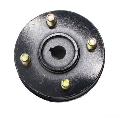 Beefed Up Electric Tricycle Brake Hub With Cast Steel Drum Pads For E Bike Replacement 160 Or 180mm Rear Fixed Disc Wear Resistant Construction And Integral Pressing Tech 205 Bearing, black 4-bolt hub