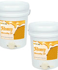 Two Pack 5 Gallon Honey Buckets With Leak Proof Gates And Airtight Lids For Easy Beekeeping Starter Kit Harvesting Extracting