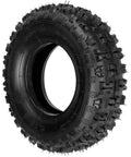 4.10-6 NHS Tire And Inner Tube Set For Go Karts, ATVs, Lawns, Mini Bikes, Bent Valve, 6 Inch Rim, 4.10-3.50-6 Compatibility