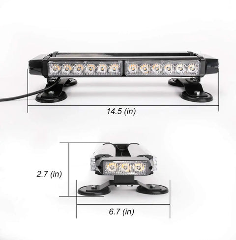 Rock Solid 30 Led Amber White Flashing Warning Beacon Built Tough For Work Trucks And Road Crews Offers Hecka Visible 360 Coverage Daylight Rain Or Shine 12 To 24 Volt Universal Mount