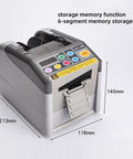 Automatic Tape Dispenser And Heavy Duty Cutting Machine With Bright Led Digital Panel, 116mm x 213mm x 140mm size.