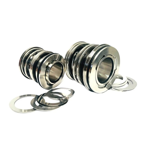 Cartridge Mechanical Seals for Self Priming Pumps fits GR T3 T4 T6 Series shown in metal finish with sizes 1.5 to 2.75 inch