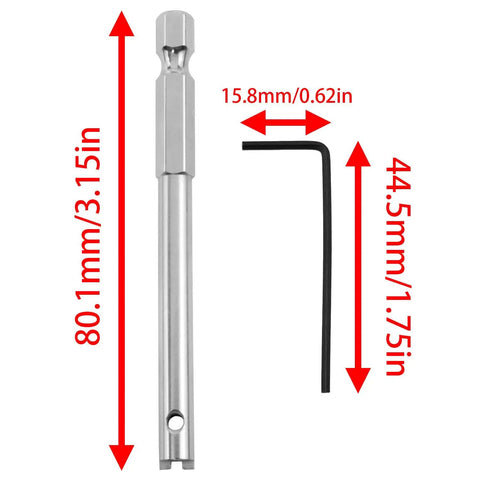 Must Have Pro Grade Spoke Wrench Bicycle Repair Kit With Tire Lever And Spoke Tie Tool 3.14 By 0.24 Inch tools with measurements visible