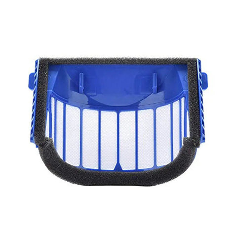 Replacement Parts Kit For Roomba 600 Series Vacuum Cleaners Includes Bristle Brush Flexible Beater Brush Filter Side Brush Screws And Cleaning Tool Works With 692 694 690 680 660 665 651 650 614 595 - Blue vacuum filter for Roomba 600 series.
