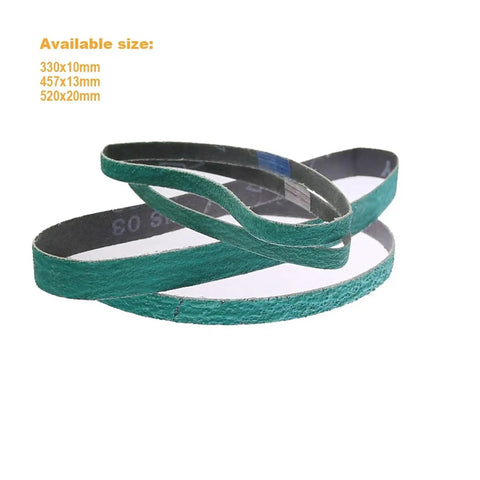 Top Shelf Zirconia Grinding Sanding Belts For Mini Belt Grinders Heavy Duty Self Sharpening Abrasive Blanks in three sizes