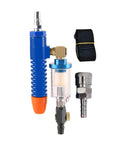 Khbyt Tube Cooling Vest Accessory With Integrated Belt And Connector For Industrial Work Environments, airflow adapter with blue housing.