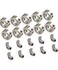 Ten Pack Stainless Steel Shaft Collars 6mm Adjustable Screw Collar Depth Stopper Position Adjuster Set For Automotive Robotics Build Projects Easy Install No Removal Needed High Grade Hardware Fitment For Garage And Shop Upgrade Needs Bang For Buck, 10 pcs and set screws