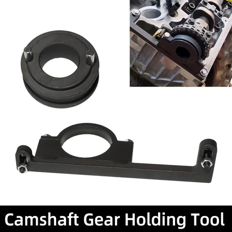 Camshaft Timing Tool Kit For Ford Explorer Ranger Mustang Land Rover Mercury Mountaineer Mazda 4.0L 4015CC SOHC V6 8 Piece Set shown with camshaft gear holding tool.