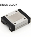 ST20C block linear guide carriage for Dope Stainless Steel MGN20 Linear Rail Guide With Carriage Set For 3D Printers, 600mm Length, 20H Precision, 440C SUS Rails, High-Quality, Smooth Motion, Durable Linear Guide System For Reliable Printer Axis.