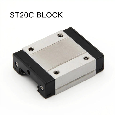 ST20C block linear guide carriage for Dope Stainless Steel MGN20 Linear Rail Guide With Carriage Set For 3D Printers, 600mm Length, 20H Precision, 440C SUS Rails, High-Quality, Smooth Motion, Durable Linear Guide System For Reliable Printer Axis.