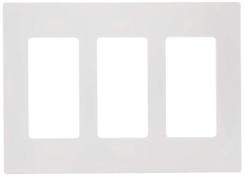 3 Gang Decora Plus Screwless Wall Plate With Snap On Mount White No Fuss Install Durable Polycarbonate Build No Mounting Screws Or Subplate Screws Decora Compatible Kit