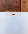 10 Pc Vertical Blind Repair Tabs Heavy Duty Metal Vane Savers Universal Fit view of white repair clip on vertical blind.