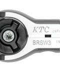 Close-up of 9.5 Inch Square Drive Swivel Ratchet Handle With 180 Degree Head 72 Tooth Precision showing metal and mechanism