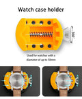 DIY Watch Battery Replacement Tool Kit With Back Opener Case Holder Spring Bar Tweezers And Pro Grade Repair Tools in use