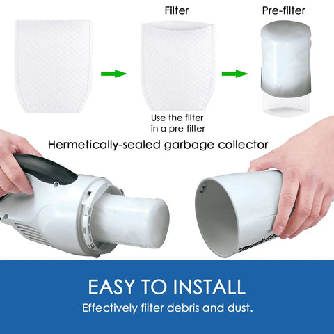 Replacement Cloth Vacuum Filter For Makita BCL180W XLC02 LC01 T03193 assembly instructions.