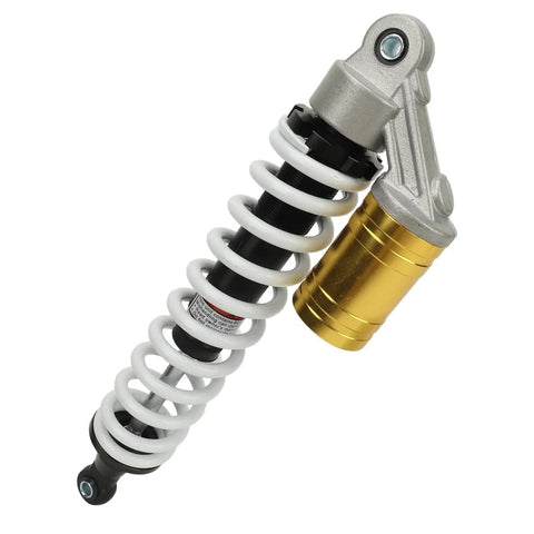 Side view of 390mm Adjustable Shock Absorber With Damping For ATV Go Kart Motorcycle Universal Fit Beefed Up Heavy Duty Strut