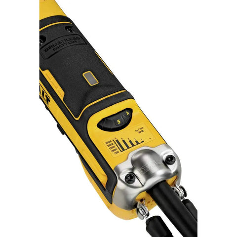 Rock Solid Brushless Die Grinder Offering Variable 7500 To 25000 RPM Range And Snappy Paddle Switch Built Damn Tough For Heavy Angle Grinding And Metal Finishing Tasks On The Job Site