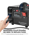 800W Voltage Converter Transformer For Travel And Home Use with resettable circuit breaker detail