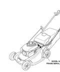 Diagram of walk-behind lawn mower showing placements for Genuine OEM Drive Belt For Walk Behind Lawn Mower Engines