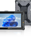 Rugged 12.2 Inch Windows 11 Pro Tablet Intel Core I5 16GB Ram 128GB front view with display and stylus, portable and durable.