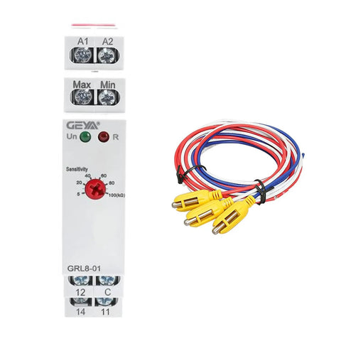 Liquid Level Controller With Timer Relay For Pumps 10A SPDT AC DC 24 To 240V Two Level Modes Includes Sensor for Industrial Liquid Handling