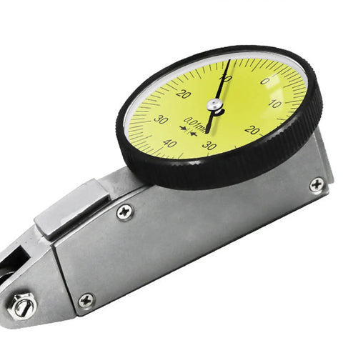 Pro Grade Precision Test Indicators 0 To 0.8mm With 0.01mm Dial Scale 32mm Dials Aluminum Alloy Center Finder side view