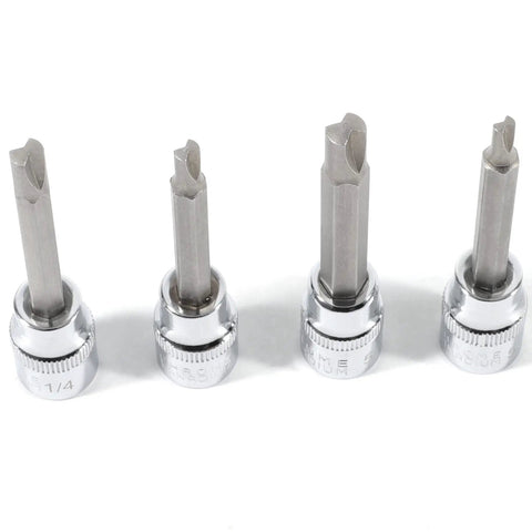 Hefty Clutch Head Bit Socket Set Designed For Crusty Old Chevy And Gm Rides Tough Steel Socket Wrenches For Figure 8 Screws Must Have Mechanic Gear Pack Of 4