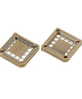 PLCC44P IC Socket 44 Pin 1.26mm Pitch SMT Surface Mount Socket For PCB Board Prototyping And Testing Pack Of 2 shown top view