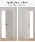 Top Shelf 4 Pack Self Closing Door Hinges With Adjustable Spring Tension No Sweat Setup on left and right-handed doors.