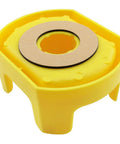 22mm Plastic Emergency Stop Button Protective Cover Large Yellow Shield Anti Accidental Activation For Machine Tools Textile Electronics And Light Industry 81 By 65.5 By 39 mm Durable PC Material