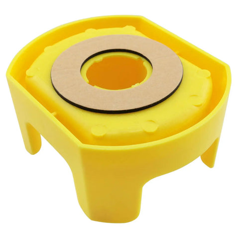 22mm Plastic Emergency Stop Button Protective Cover Large Yellow Shield Anti Accidental Activation For Machine Tools Textile Electronics And Light Industry 81 By 65.5 By 39 mm Durable PC Material