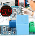 Knockout Precise Ac Voltage Sensor Module Packing A Nifty Zmpt101B Chip with digital readout in an electronics lab.