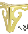 Iron Triangular Furniture Legs Replacement For Tables, Cabinets, Bookcases, Wardrobes, And Chairs with screws