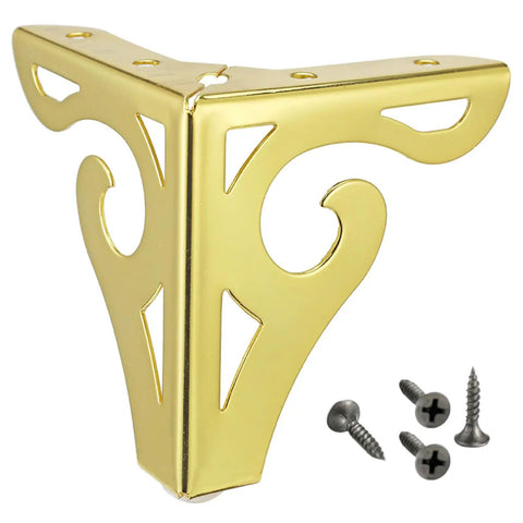Iron Triangular Furniture Legs Replacement For Tables, Cabinets, Bookcases, Wardrobes, And Chairs with screws