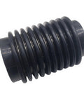 Exhaust bellows, black rubber corrugated hose for Volvo Penta AQ-series engines, side view