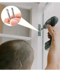 Using Stainless Steel Phillips Washer Self Tapping Screws Set Pro Grade With Flat Head Hex Head And Eye Hook Variants on a door hinge
