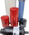 1000 Hour CFKIT Maintenance Filter Kit For E42 E45 E50 E55 Excavators with hydraulic oil, air, engine oil, and fuel filters.