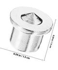 Pro Grade Stainless Steel Dowel Pin Set With Centering Pins For Precise Woodworking Alignment Cabinet And Bookshelf Positioning DIY Board Drilling Tool For Accurate Hole Transfer And Setup, single pin close-up