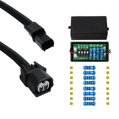 VCM Muzzler Harness Disable Kit For 3.5L V6 With VCM, Compatible With Honda Accord 2008 And Up, Pilot 2009 And Up, components view