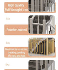 Image showing 30 Pack Top Shelf Steel Balusters And Full Railing Kit For Decks Porch Stairs Backyard Fencing rust proof design.
