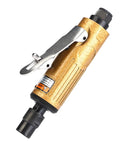 Rock Solid Metal Straight Shank Pneumatic Air Die Grinder with metal housing, compact frame, designed for high RPM precision grinding.