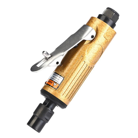 Rock Solid Metal Straight Shank Pneumatic Air Die Grinder with metal housing, compact frame, designed for high RPM precision grinding.