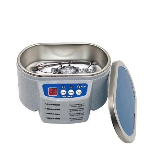 Massive 30 50 Watt Digital Ultrasonic Cleaner Bath For Jewelry And Glasses. Powerful Sonic Vibration Cleans Watches Circuit Boards And Small Parts. High Capacity Tank Makes Deep Cleaning Easy And Thorough For Home Or Pro Labs