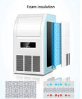 Premium Automatic Ice Cube Maker Pulling Forty Kilos Daily showing foam insulation and design features.