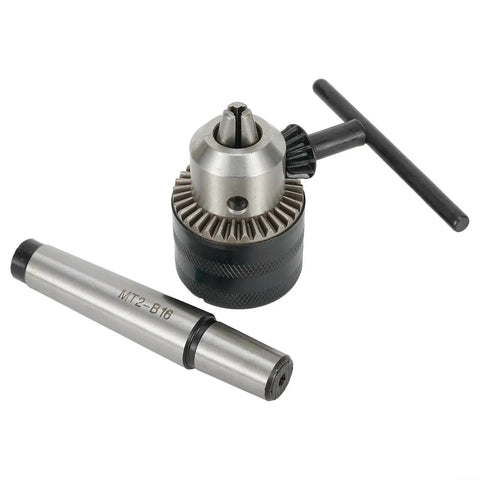 Beast Mode Mt2 Drill Chuck Arbor Fits 5 64 To 1 2 Inch With Key For Lathe Tailstock And Cnc Tools, MT2-B16 steel